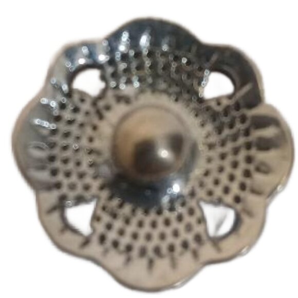 Ginger Snaps Snap Jewelry Blue Clear Rhinestones Charm Silver Tone - Picture 4 of 5